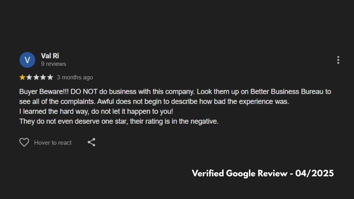 Verified Google Review 4